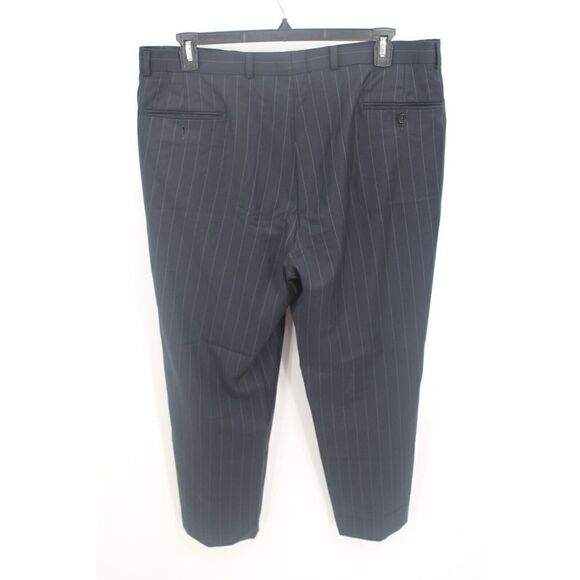 PAUL BETENLY NAVY GRAY STRIPE THOMAS 44R SUIT COAT & MATCHIN PANT 38R INSEAM 27" - Picture 4 of 16
